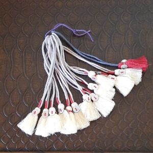 Johnny Was Cream and Red Tassels